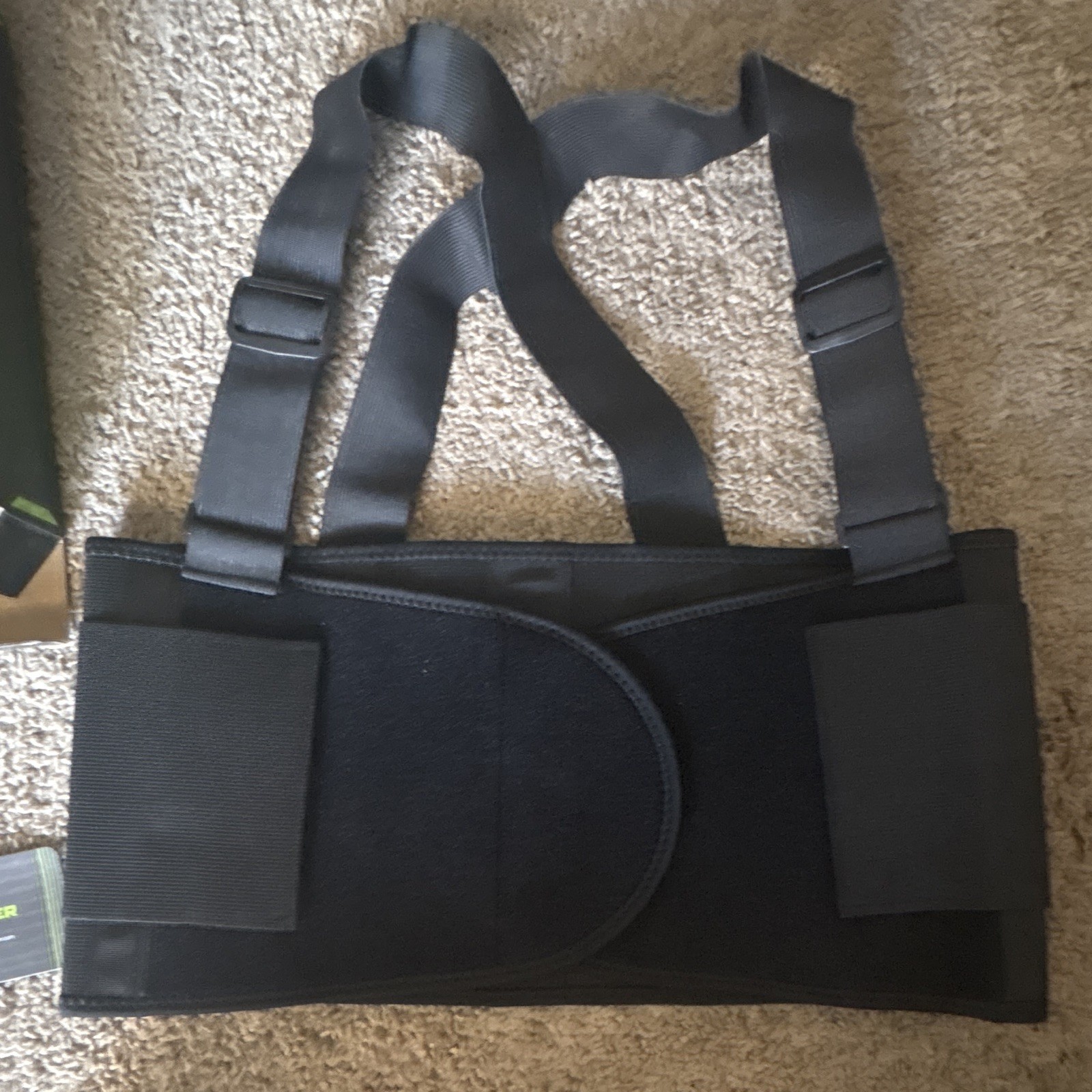 SOLOEVER Professional Back Support Brace w/ Suspenders Adjustable Neoprene S