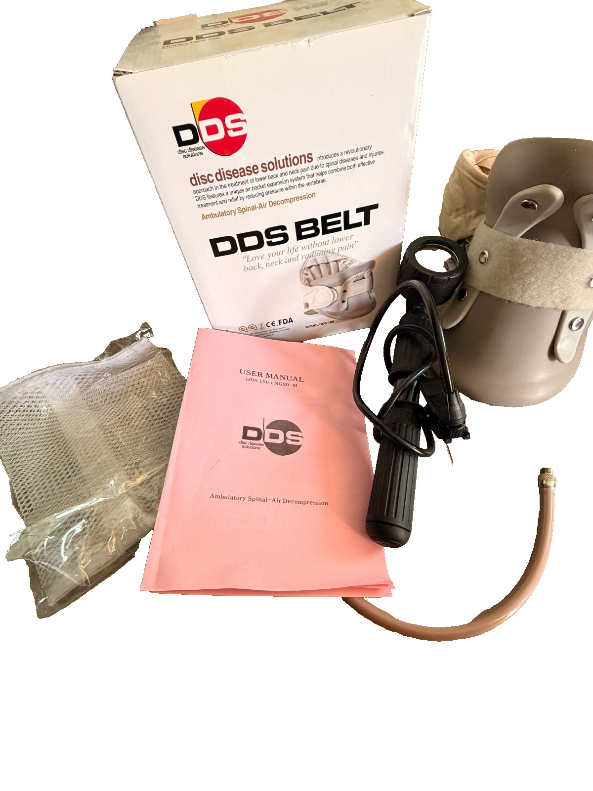 DDS-100 Belt Cervical Neck Pain Traction Collar Disc Disease Solutions One Size