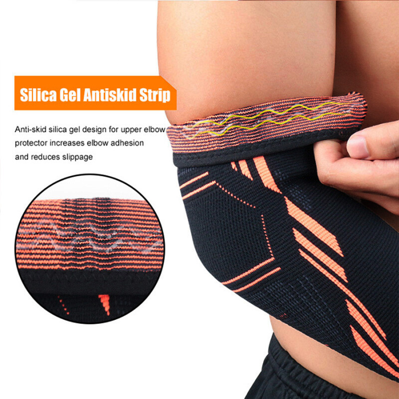 Compression Elbow Support Brace Sleeve Arm Arthritis Wrap Bandage Tennis Sports