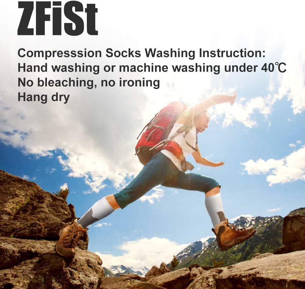 3 Pair Sport Compression Socks Men Women, Compression Stocking Nurse Socks for E