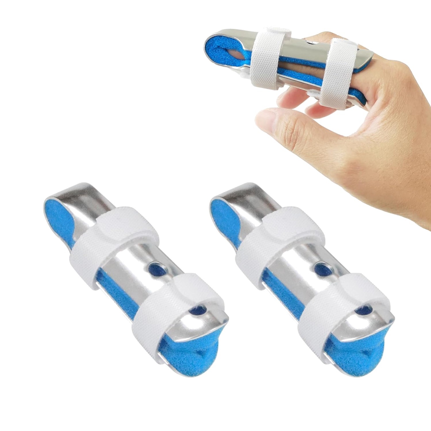 Finger Splint, Adjustable Aluminum Support for Mallet Finger, Finger Fracture…