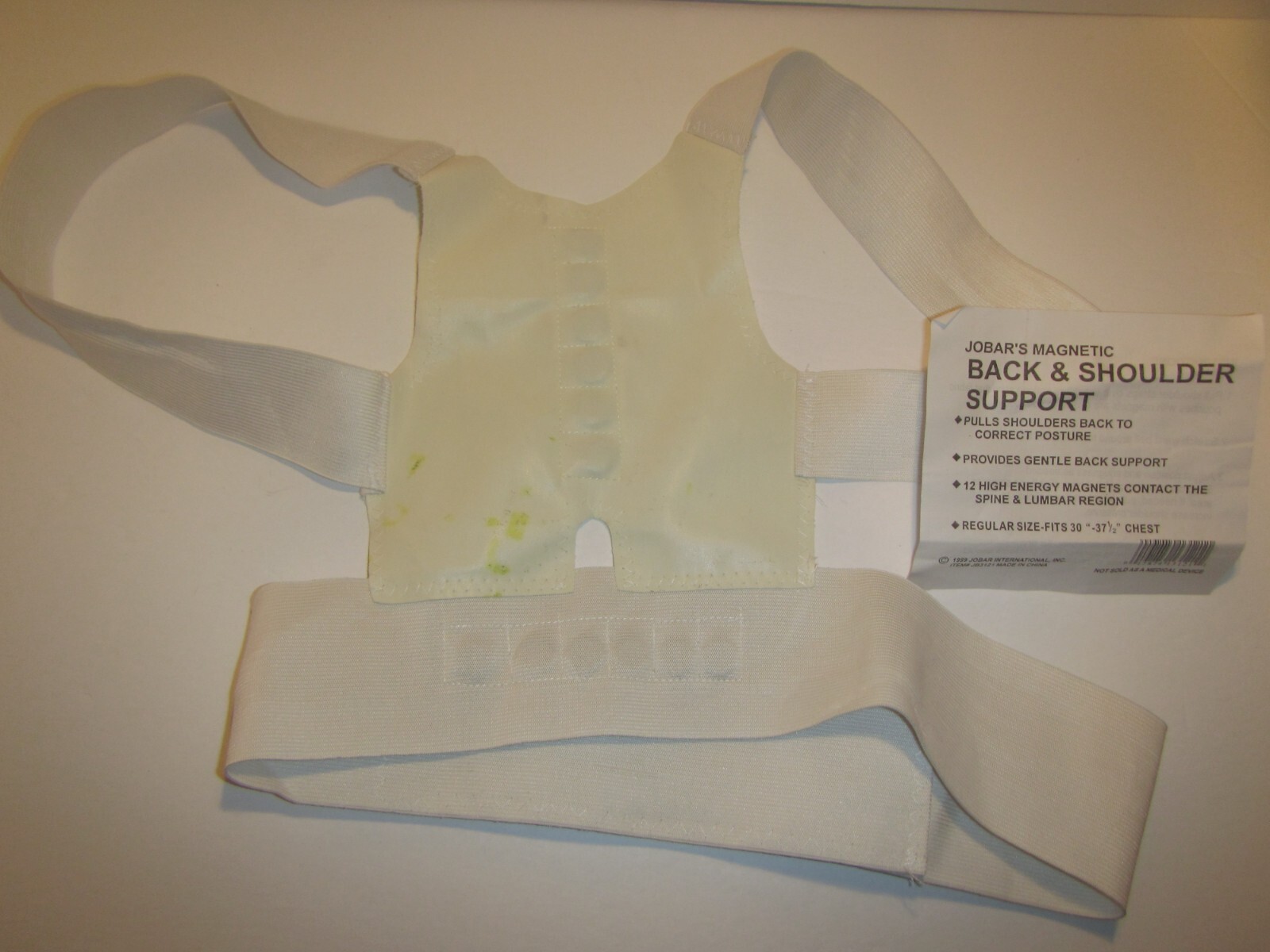 Jobar’s Magnetic Posture Corrector Shoulder Brace 30-37″ chest (new with defect)