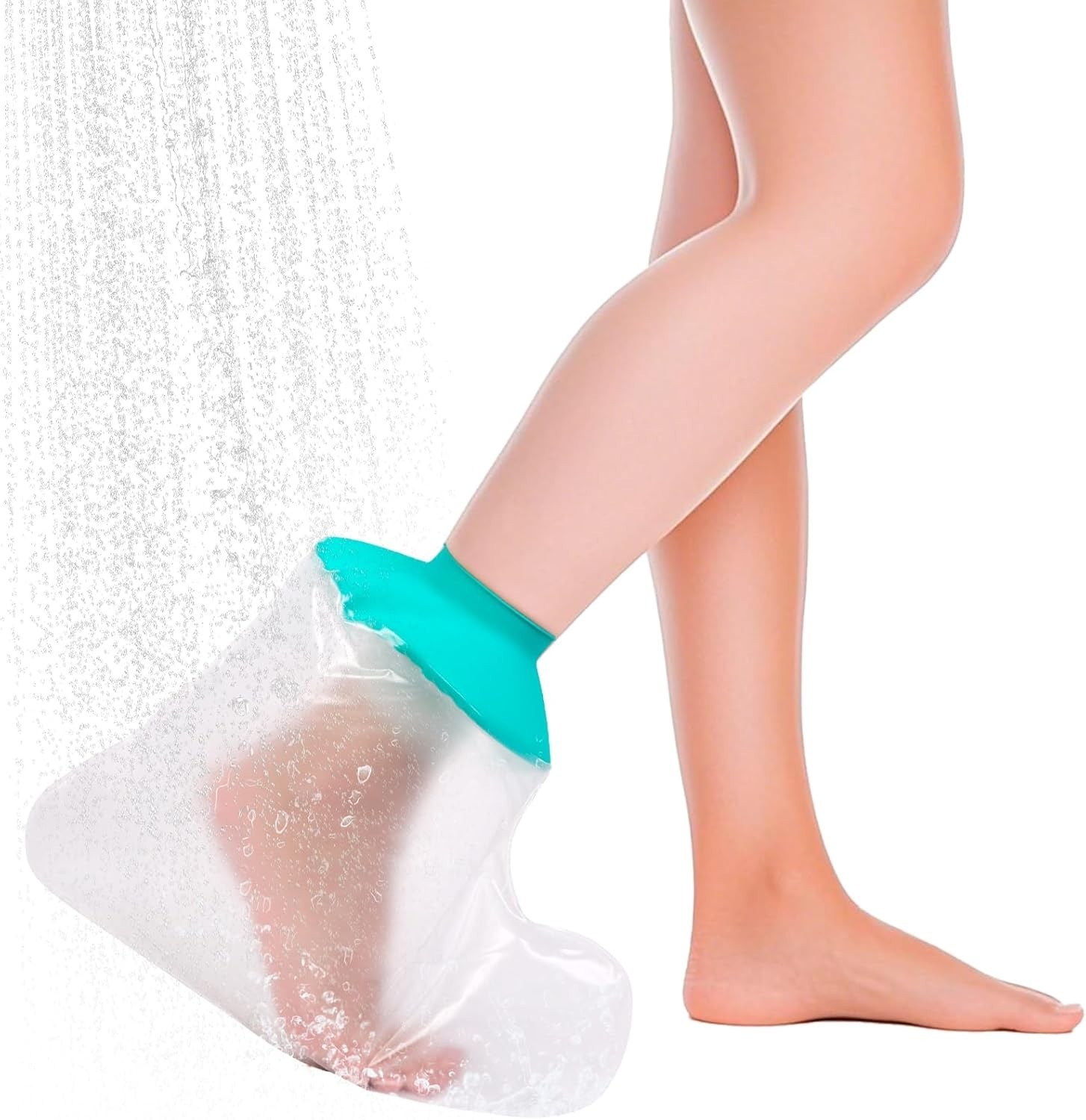 Waterproof Leg Cast Cover for Showering, Reusable Shower Sleeve for Foot Afte…