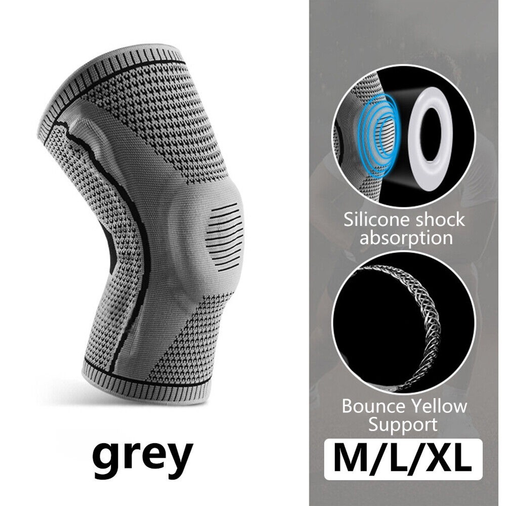 Knee Sleeve Compression Brace Support For Sport Joint Pain Arthritis Relief NEW
