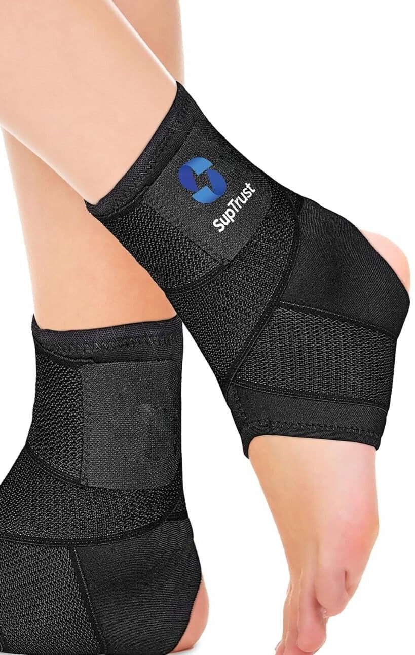 New Pair of Suptrust Ankle Brace, Ankle Support Brace for Women and Men Size L