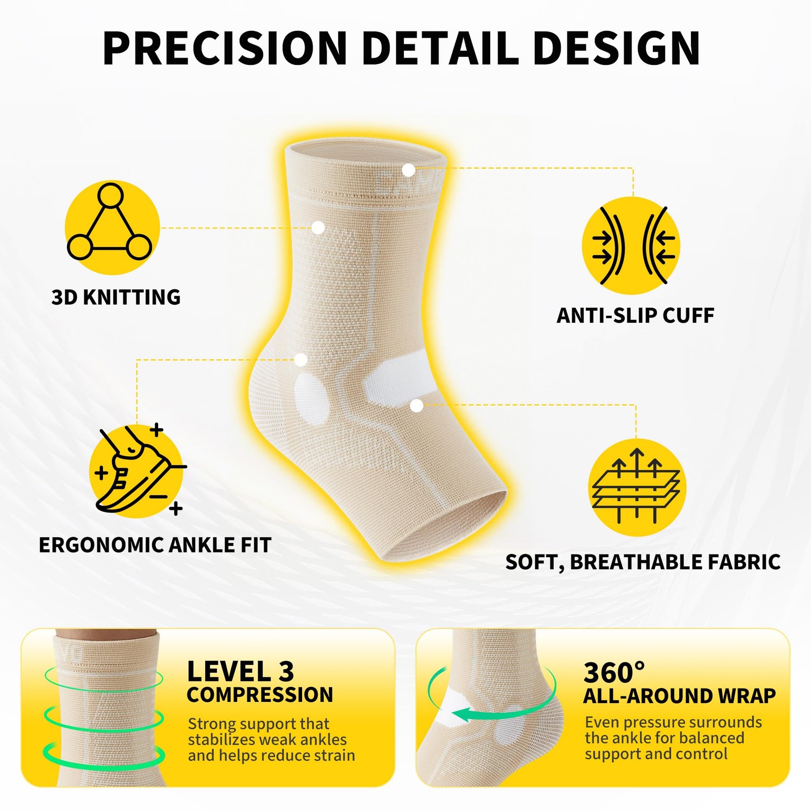 1 Pair Ankle Braces for Men and Women, Ankle Compression Socks for Foot Pain,…