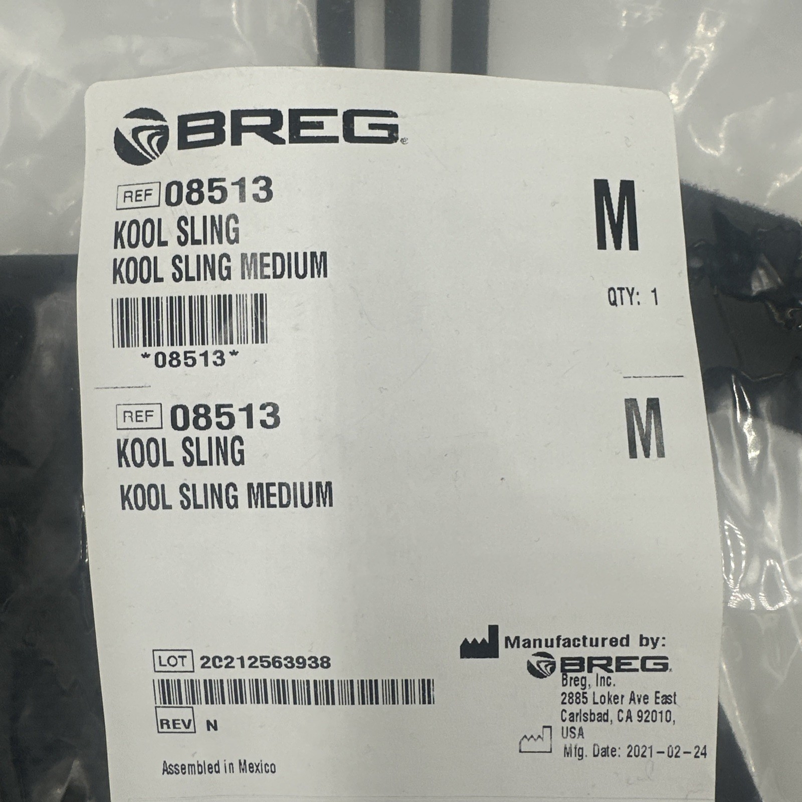 Breg Kool Sling – MEDIUM – Slingshot 2 – Deluxe Shoulder Sling 08513