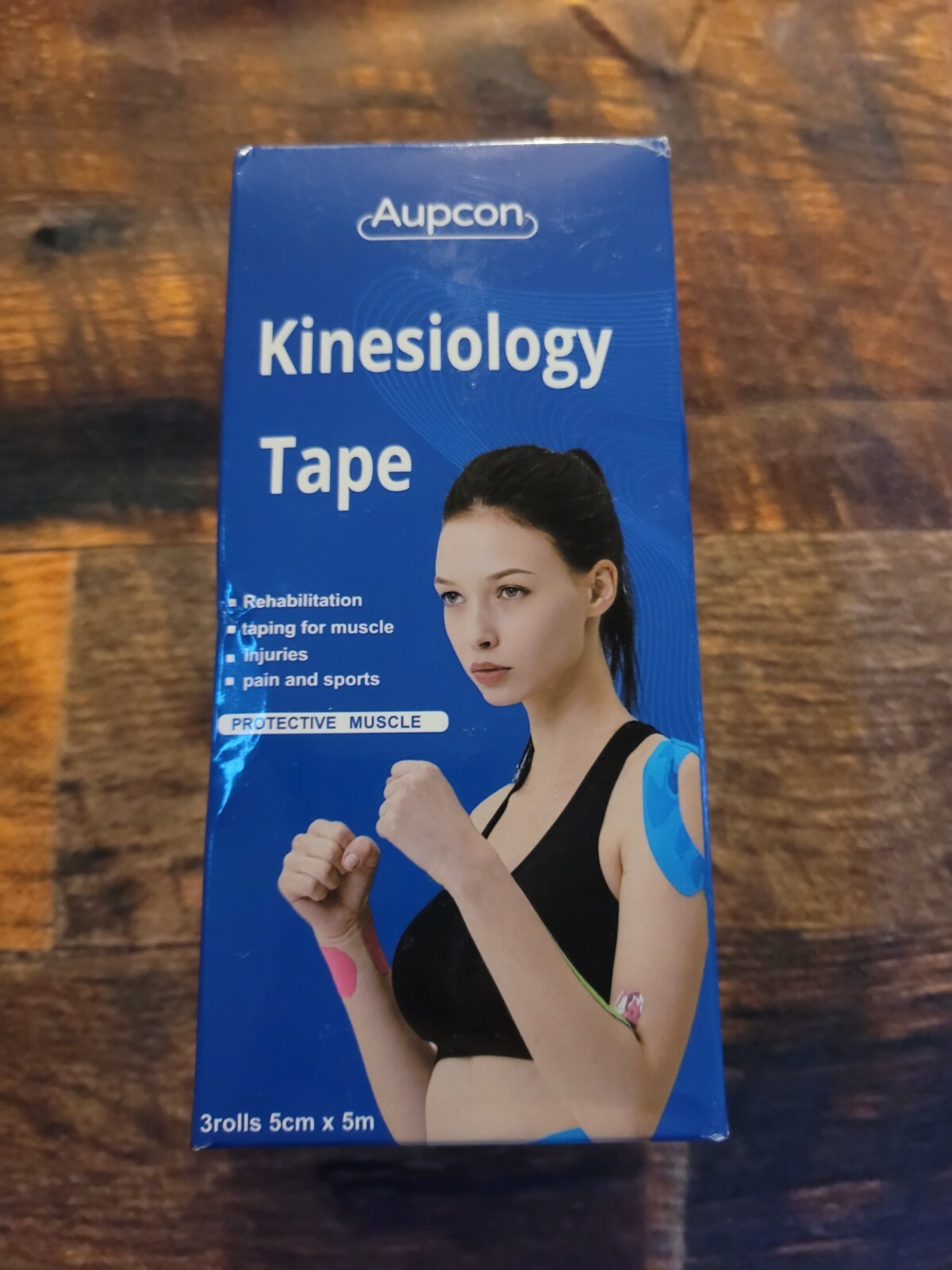 Red Elastic Kinesiology Therapeutic Athletic Tape. 5 Yards long, 2 Inches Wide