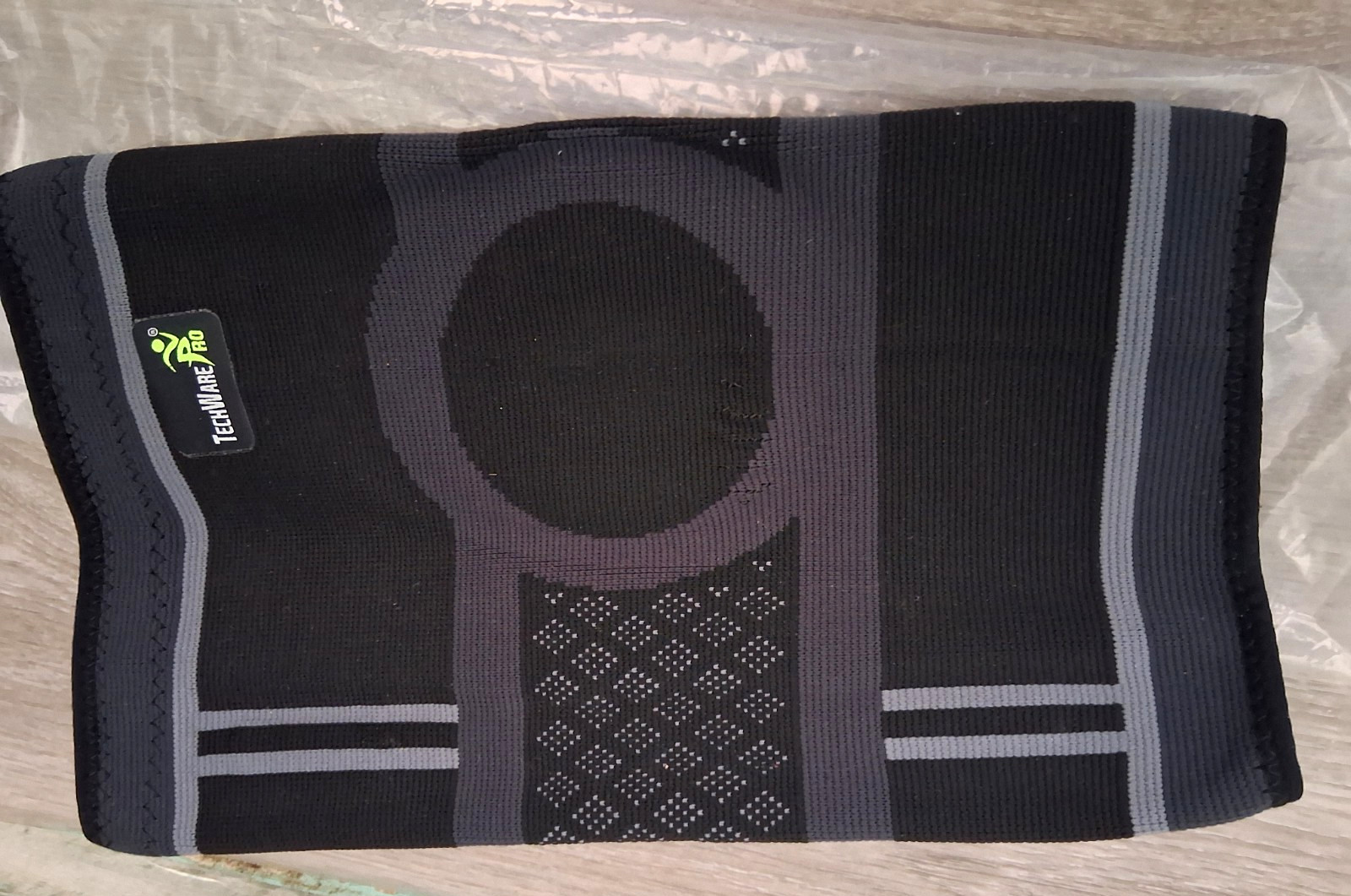 Techware Pro Compression Knee Sleeve Black/Gray XX-Large