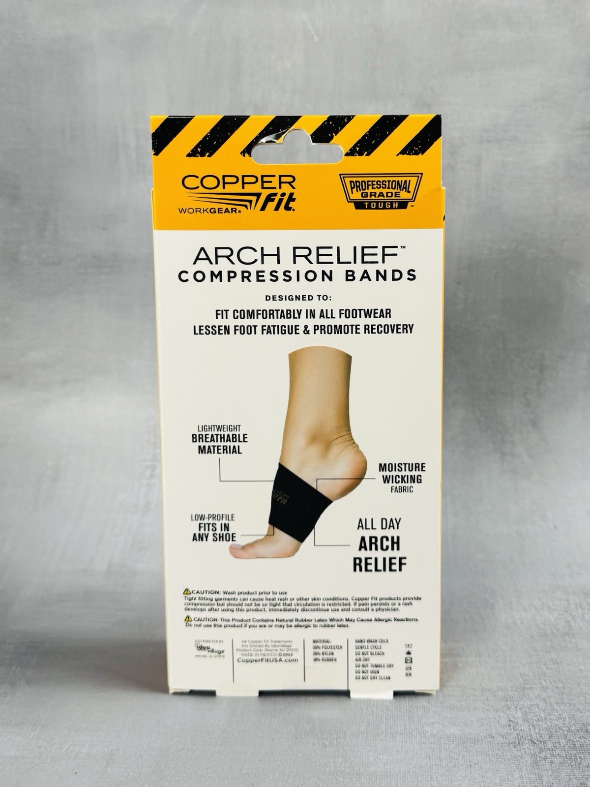 Copper Fit Arch Relief Compression Bands Plantar Fascitis New 0226
