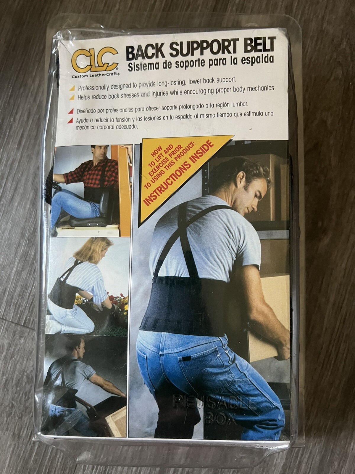Custom Leather Craft CLC Back Support Belt XLarge Lifting Moving 46″-56″ 5000XL