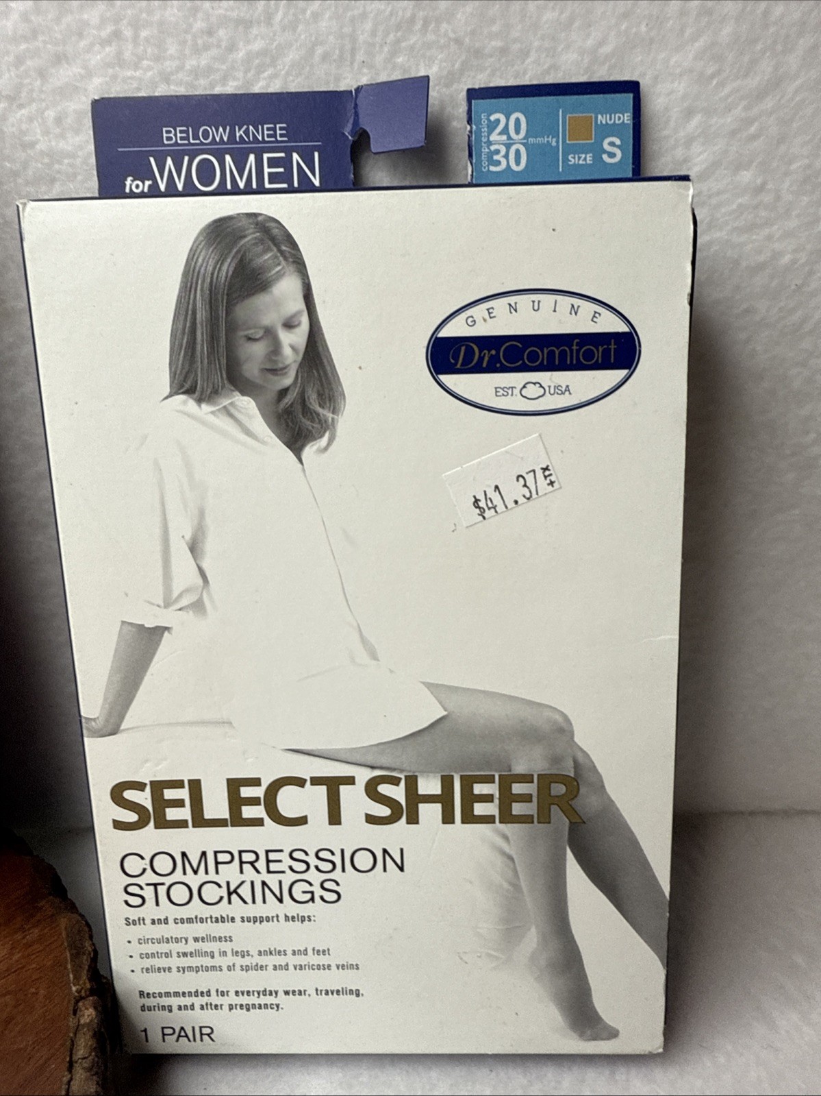 Dr. Comfort Select Sheer-20-30MMHG Below Knee Women’s Compression Stockings. S