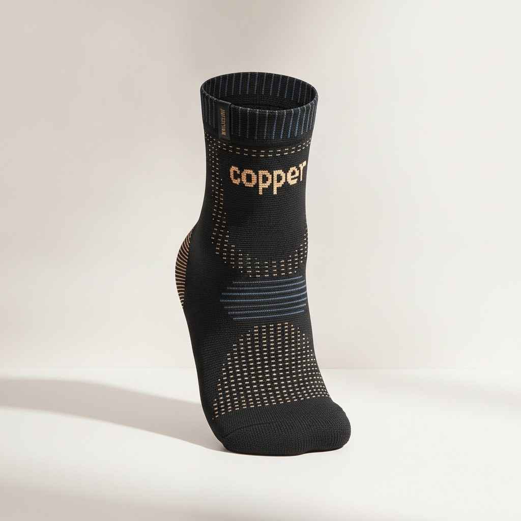 Copper Ankle Brace 2-Pack for Achilles Tendonitis – Breathable Pain Relief