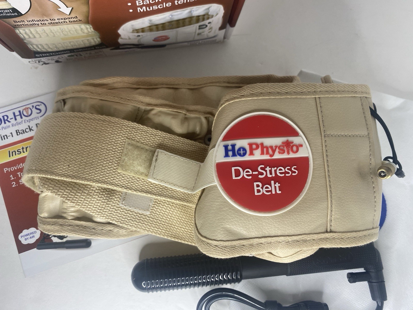 DR-HO’S 2-in-1 Lower Back Decompression Belt Package SIZE B 42-55 New Open Box