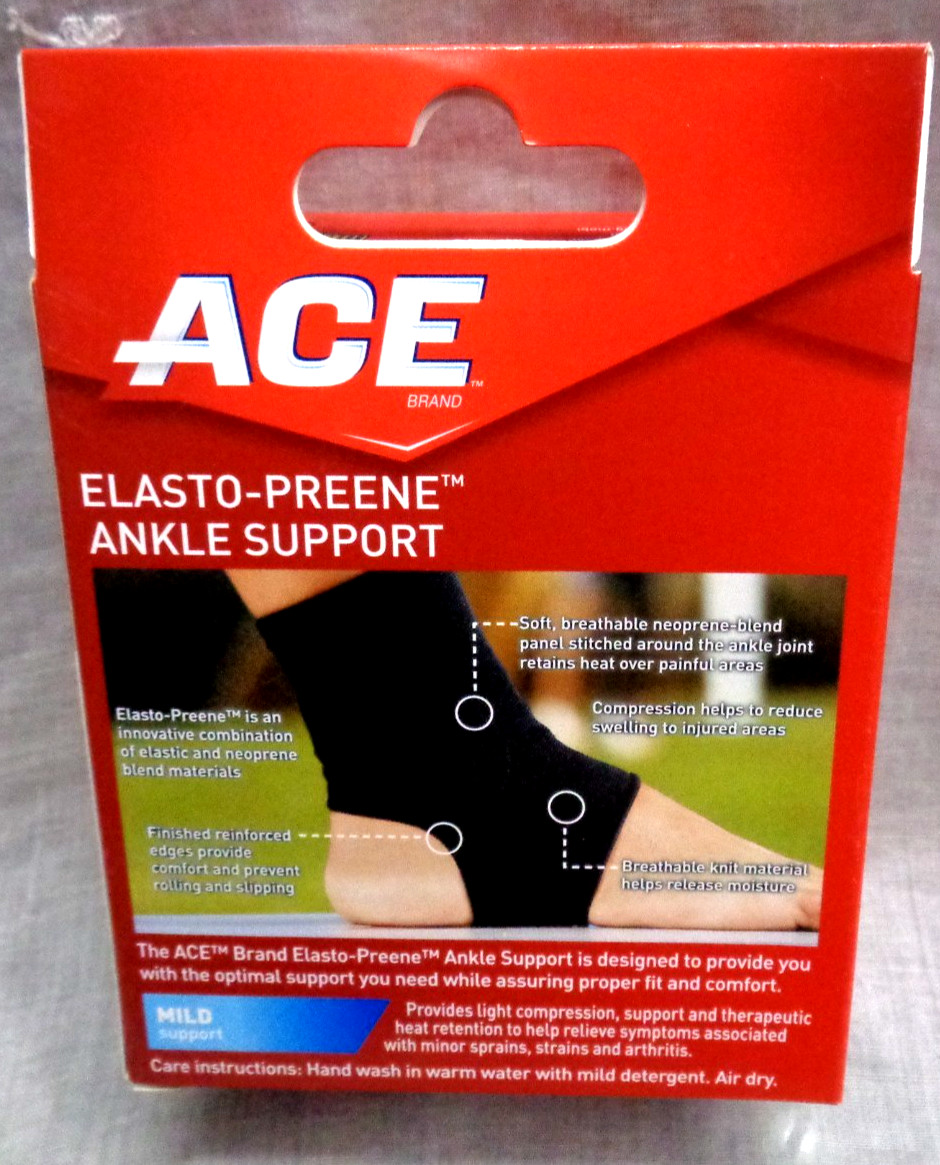 3M ACE Brand ELASTO-PREENE ANKLE Support 207525 MILD SUPPORT SM/M