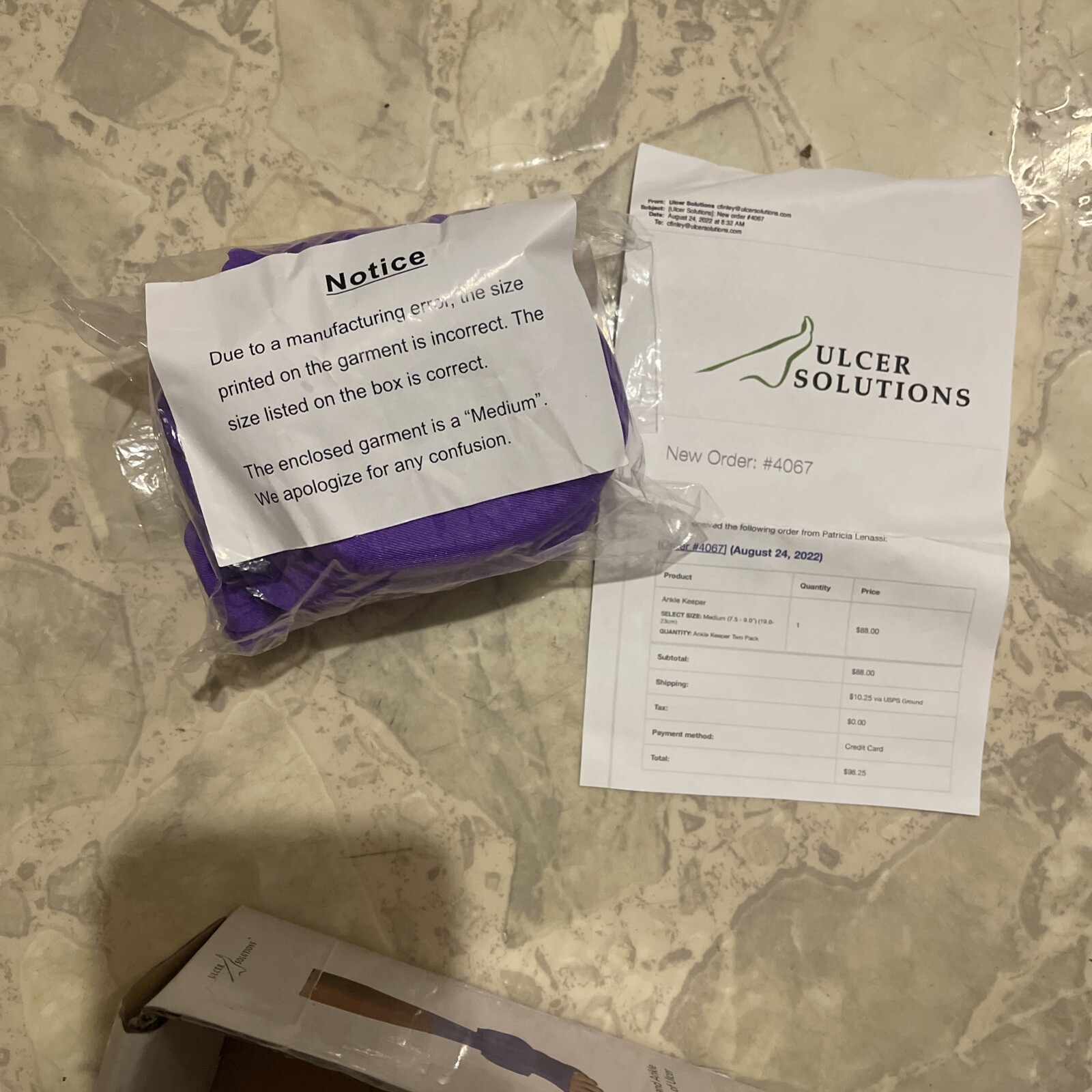 Ankle Keeper Ulcer Solutions. Prevents & Treats Pressure Ulcers & Wounds Size M