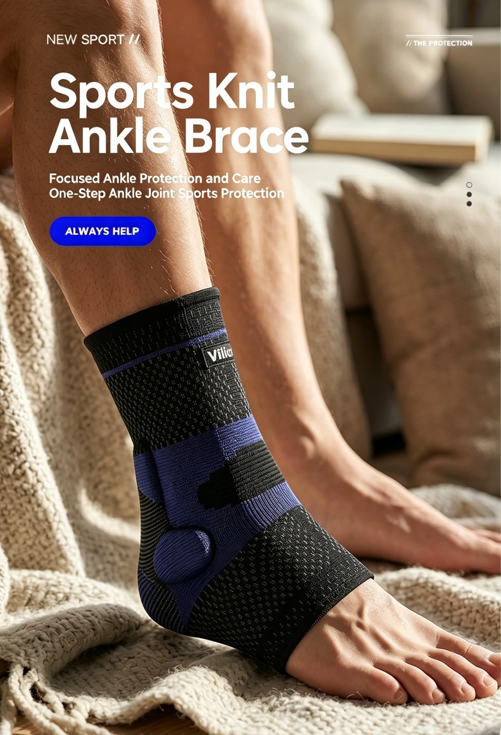Running Compression Sleeve Ankle Support Brace Socks Stabilize The Ankle Joints