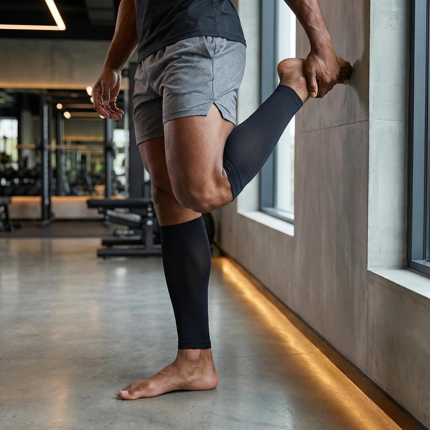 Medical Compression Leg Sleeves 20-30 mmHg Nylon Spandex 4XL Pair