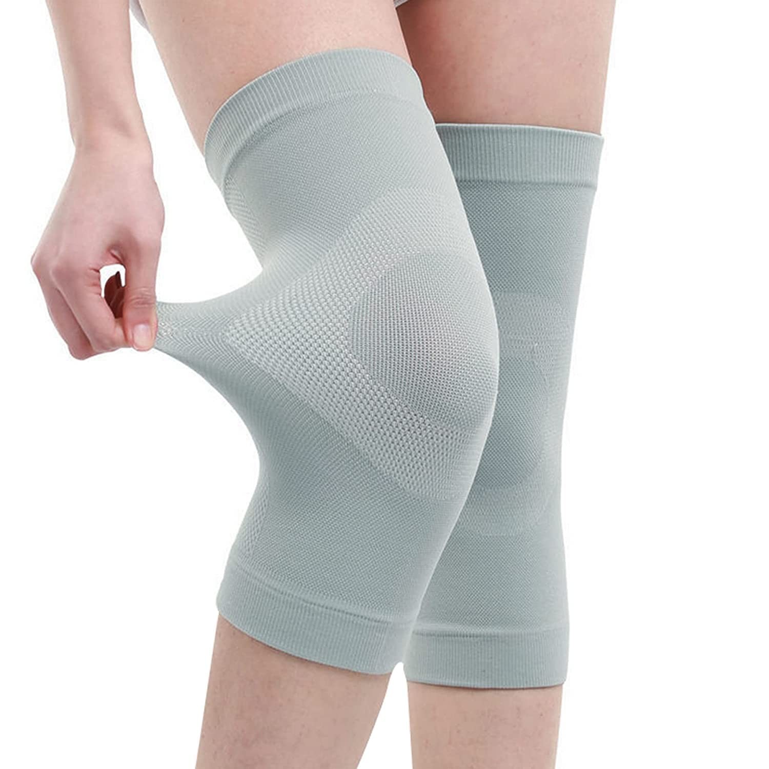 1 Pair Compression Knee Sleeve for Men Women, Cotton Knee Brace Leg Support