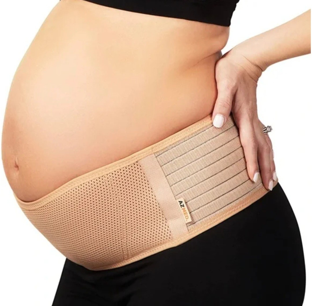 AZMED Maternity Belly Band for Pregnant Women Pregnancy Belly Support Band OS