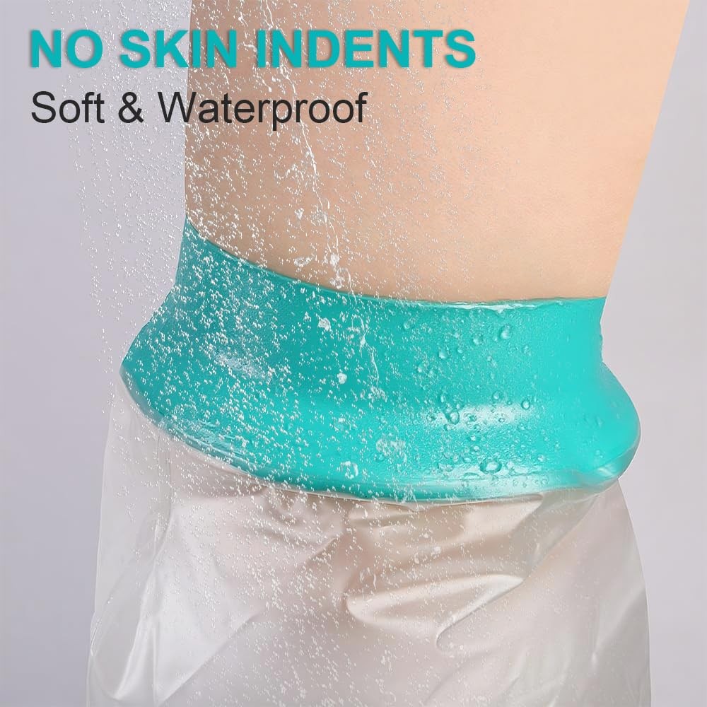 Waterproof Leg Cast Cover for Showering, Reusable Leg Cast Shower Sleeve