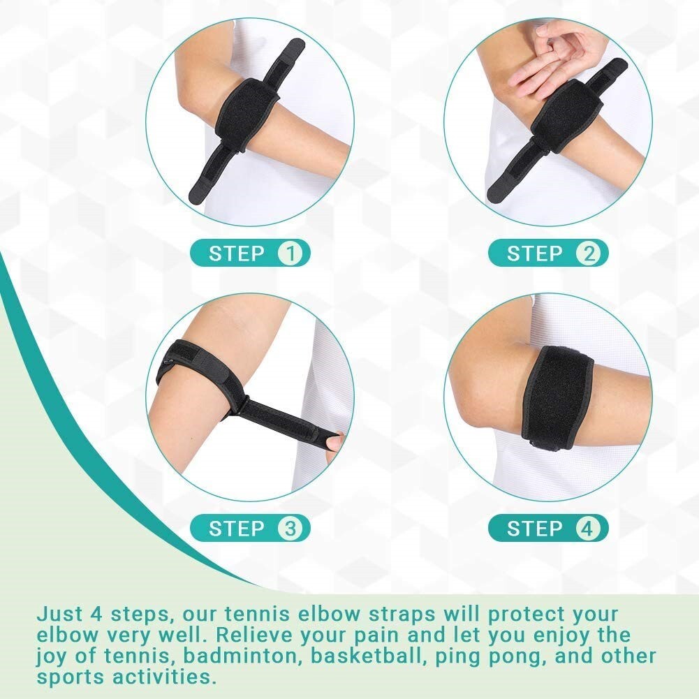 Custom – Fit Tennis Elbow Band – Address Arthritis,Tendonitis,Arm Joint Ailments