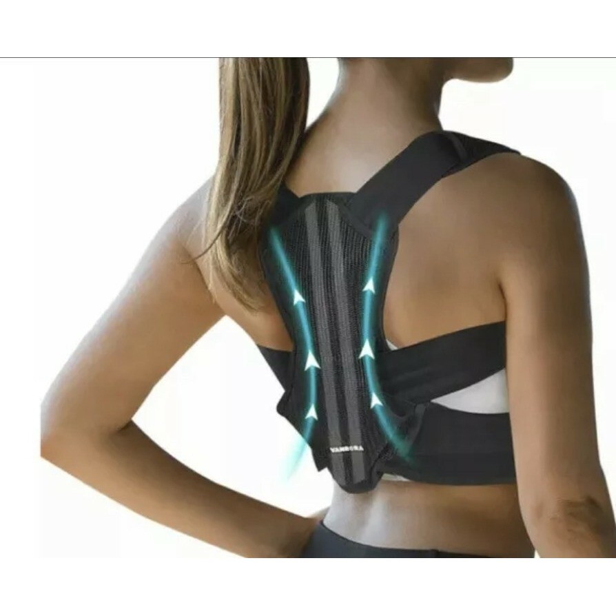 Vanrora Adjustable Back Posture Corrector Brace Support Spine Alignment L / XL