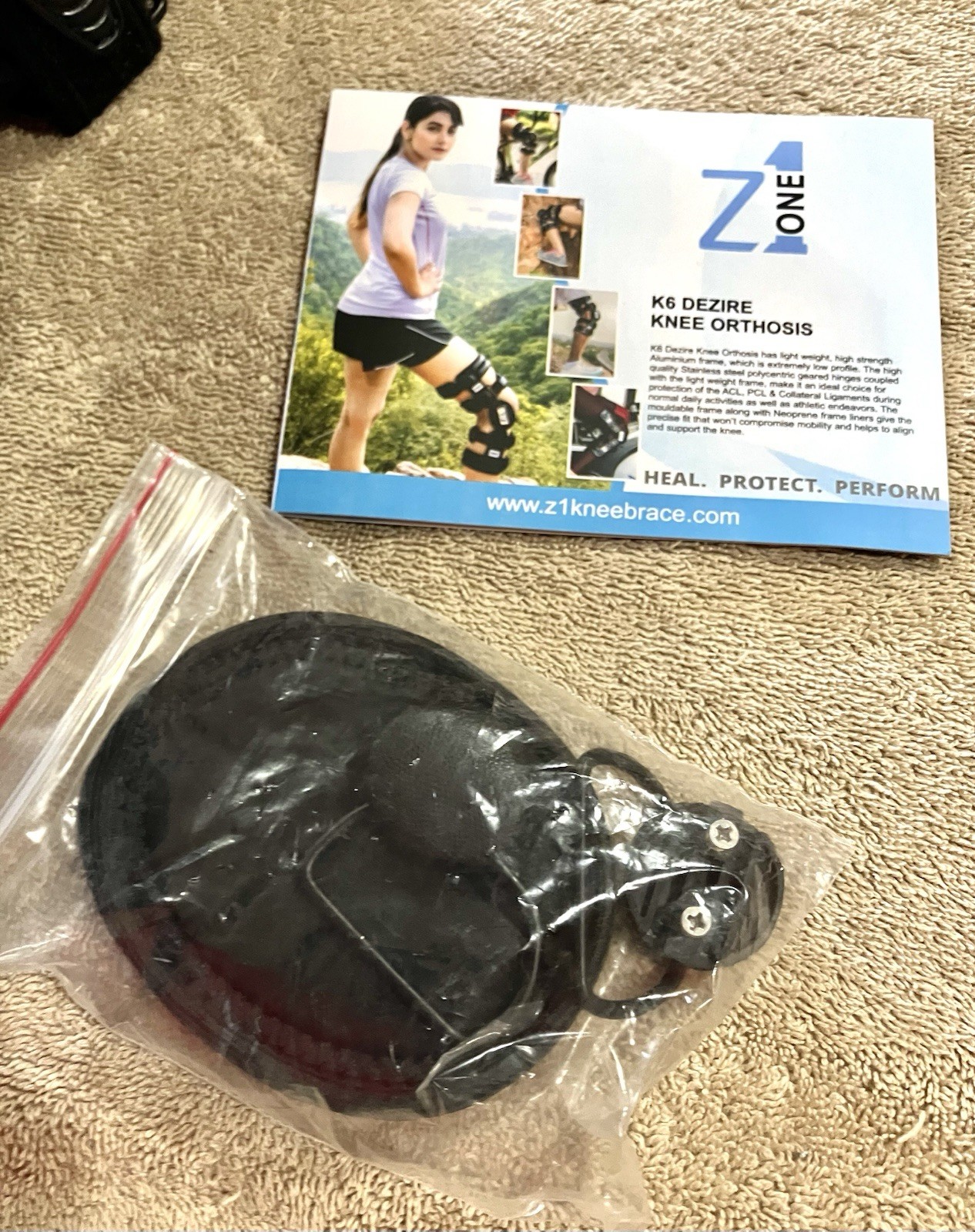 Z ONE Z1 K6 Hinged Unloader Metal Knee Brace for Men and Women S8