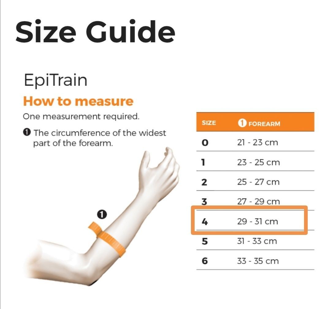 Bauerfeind EpiTrain Elbow Brace Size 4 L Elbow Support Epitrain Germany