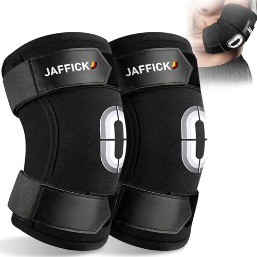 Weightlifting Elbow Brace(1 Pair) – Elbow Sleeve with Dual Adjustable L Black
