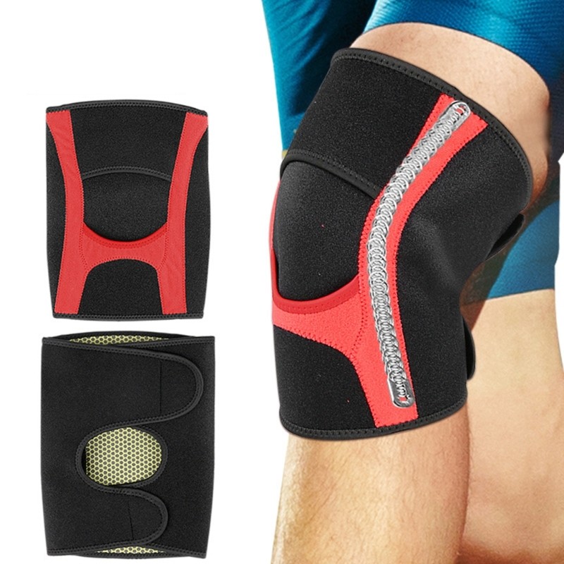 Knee Brace Support with Side Stabilizers Shock Absorption Knee Patella Sleeve