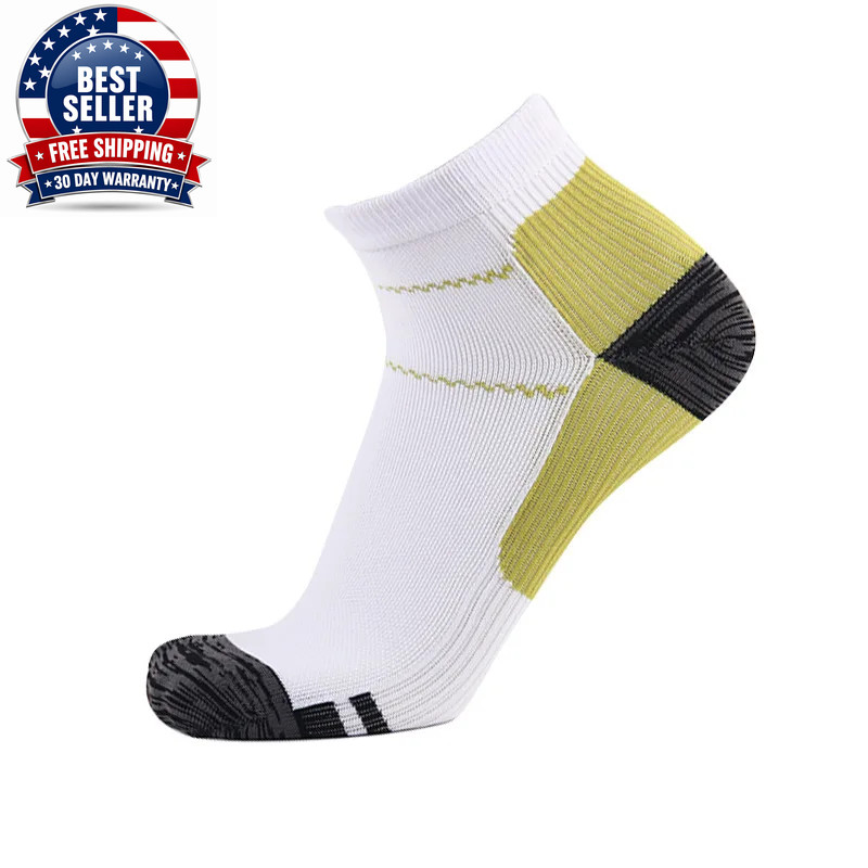 Fashion Sport Men Women Unisex Foot Compression Socks for Plantar Fasciitis Heel