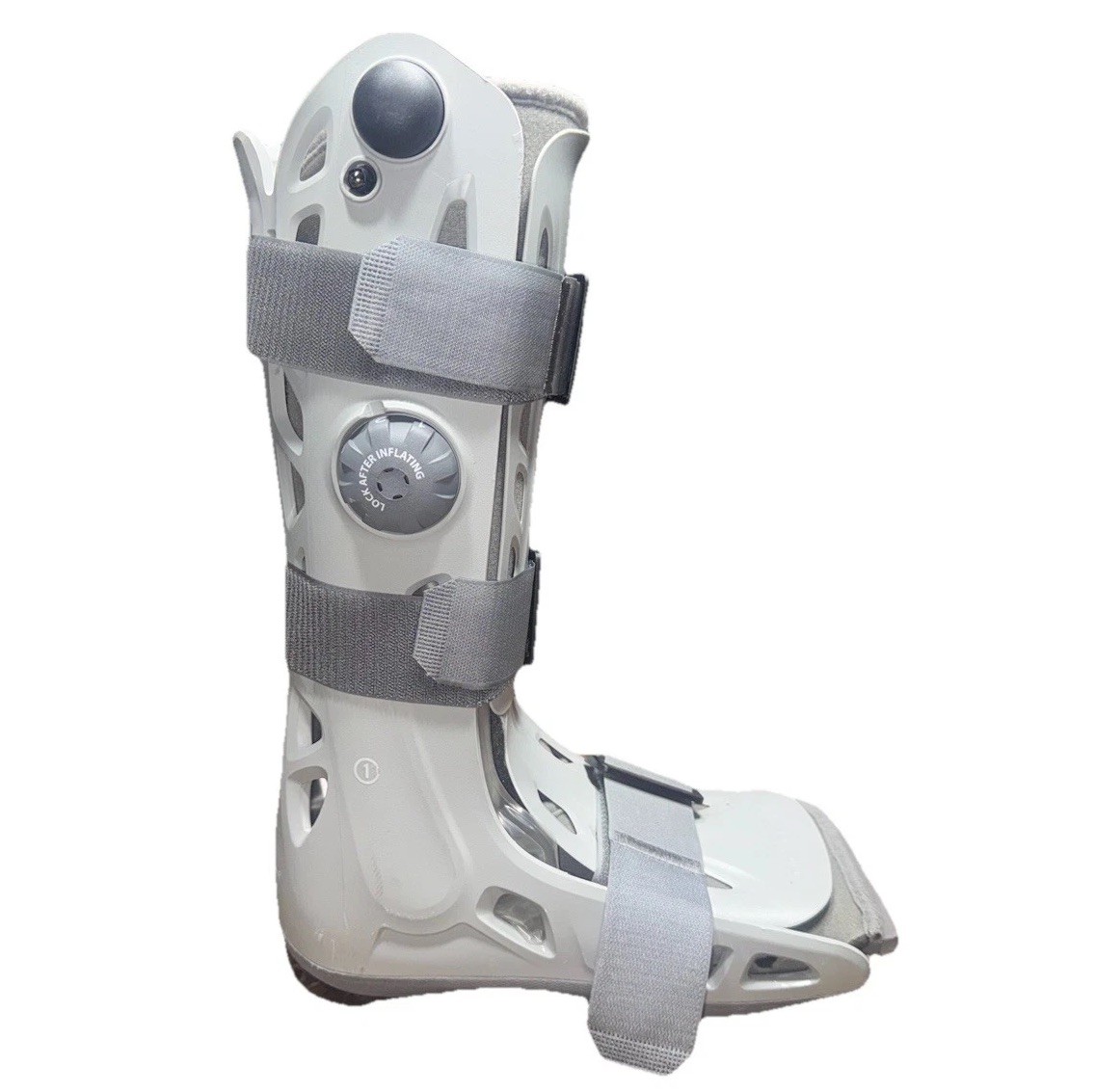Aircast DJO Softstrike Inflatable Size Large Gray Walking Boot w/locking Wheel