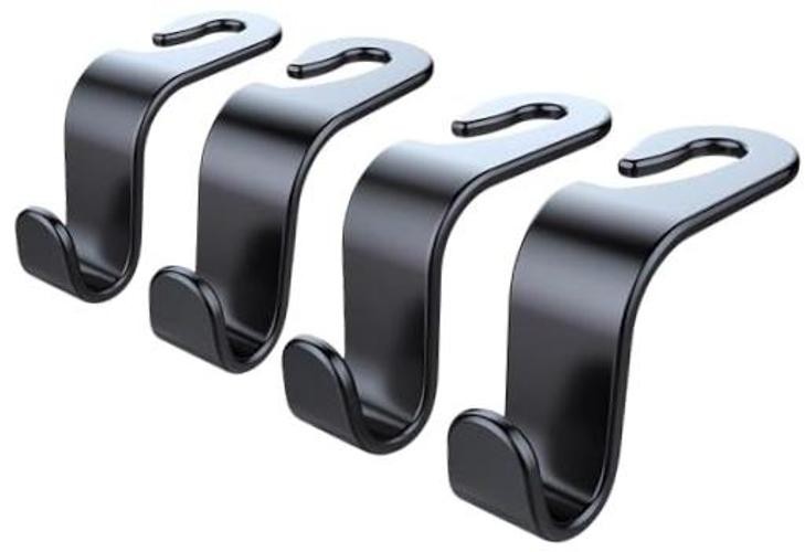 Car Headrest Hooks for Purses and Bags Set of 4 Automotive Seat Back