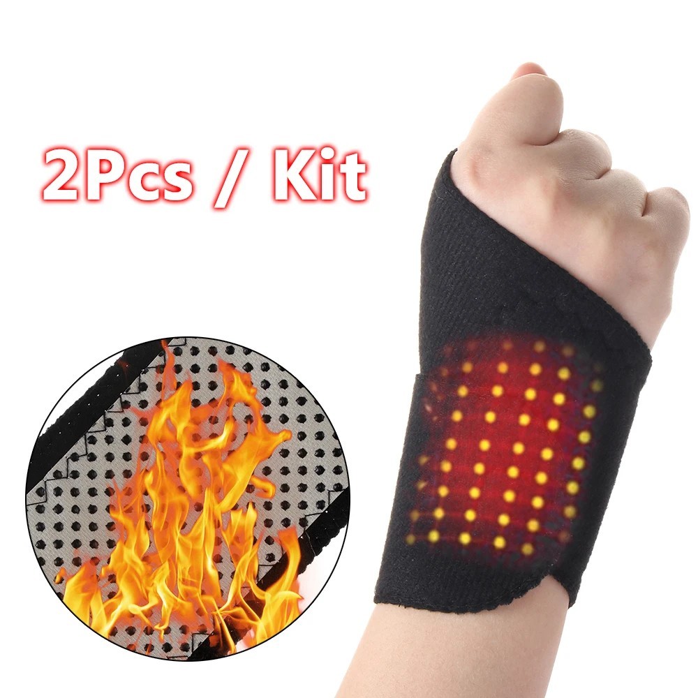 Magnetic Wrist Support Brace Strap Pain Relief Wristband Tourmaline Self Heating