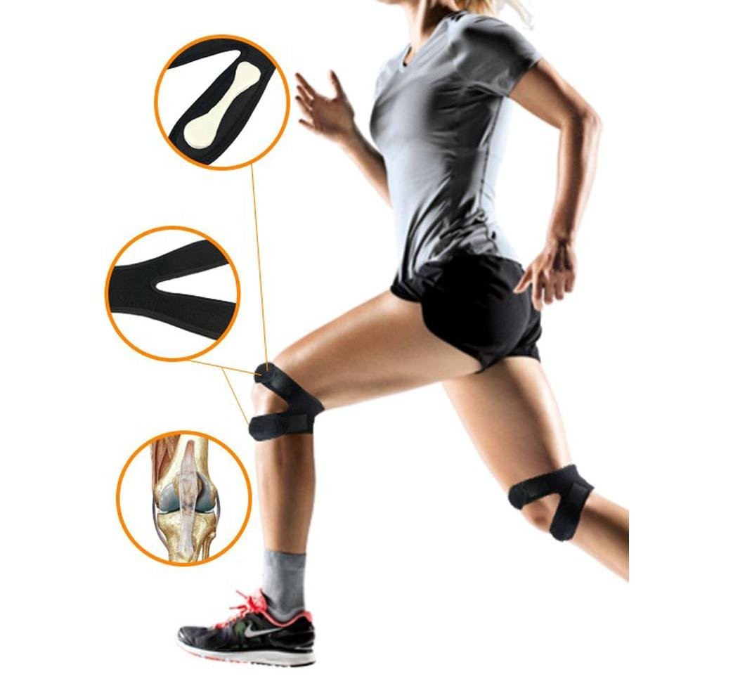 Durable Running Knee Brace with Adjustable Straps, Stability Boost Daily Joggin