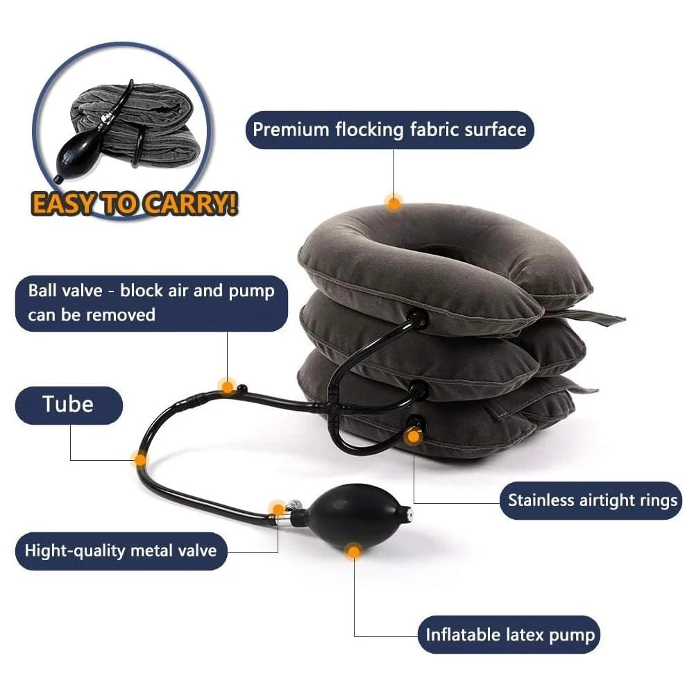 Cervical Neck Traction Device Relief for Chronic Neck & Shoulder Alignment Pain