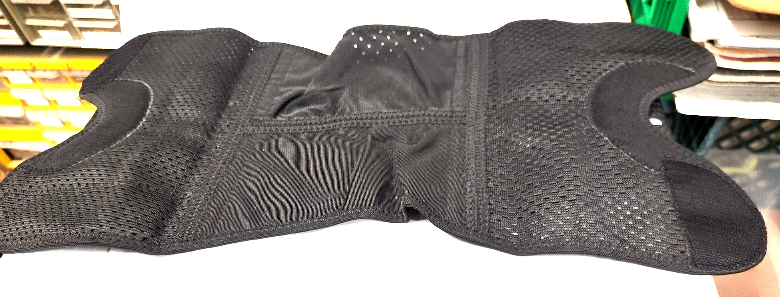Item #857-A Adjustable Back Brace, Stretchy, Hook & Loop fastening, new in pack