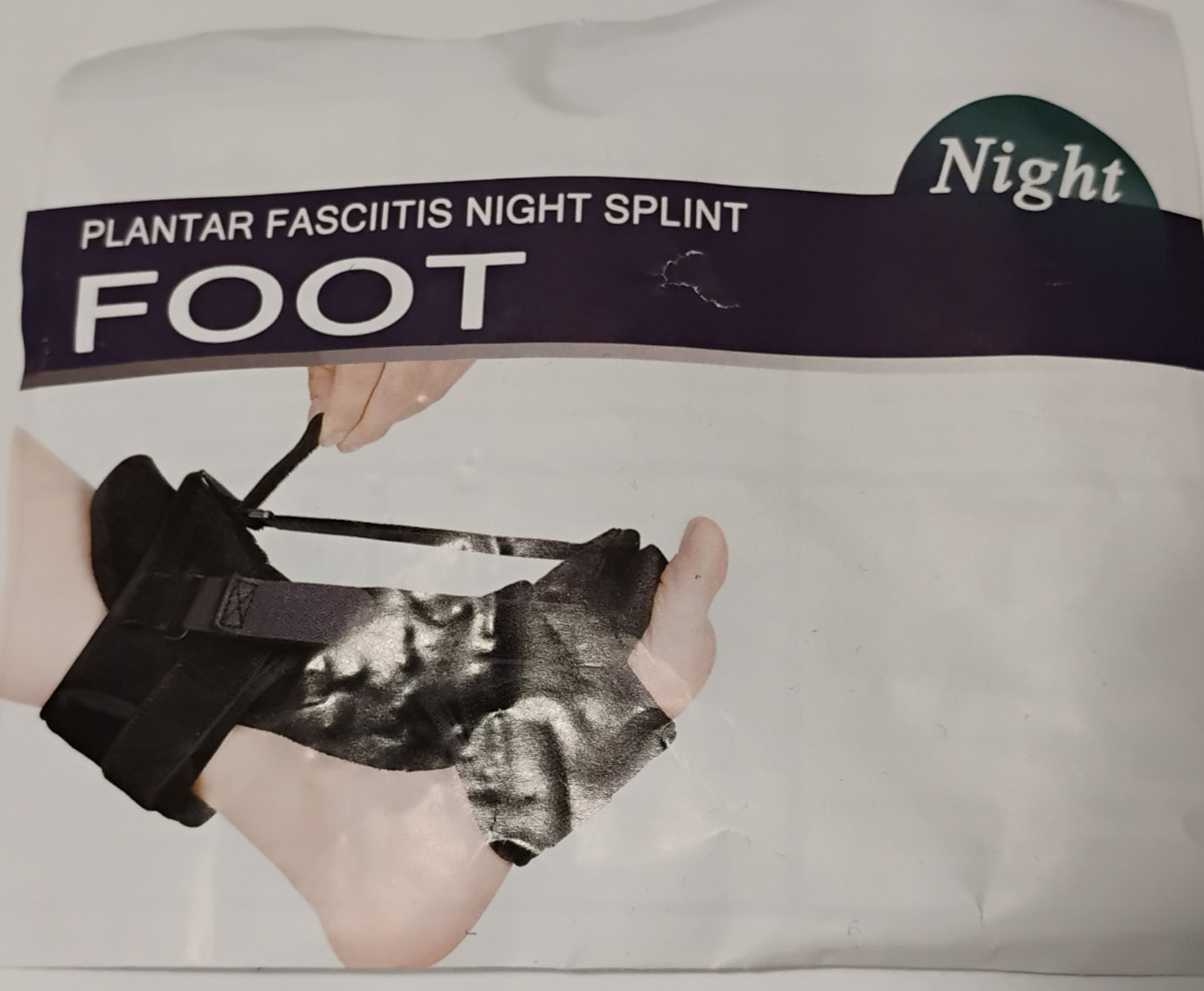 Plantar Fasciitis Night Splint Foot Heal Pain Hard Spike Ball Arch Support Bands