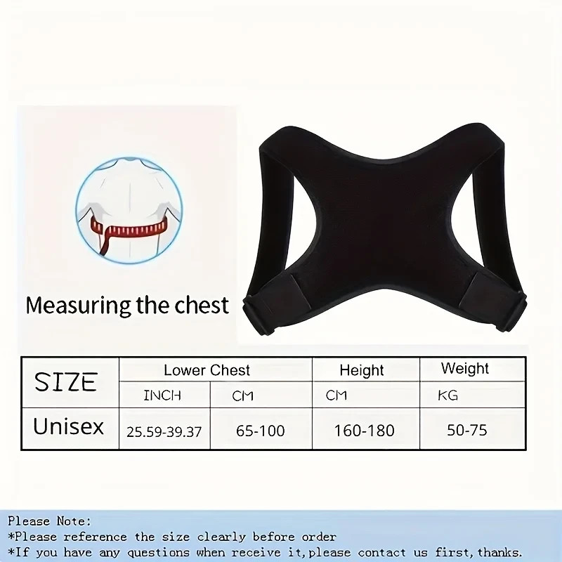 Adjustable Posture Corrector Back Support Belt Breathable Ergonomic Brace