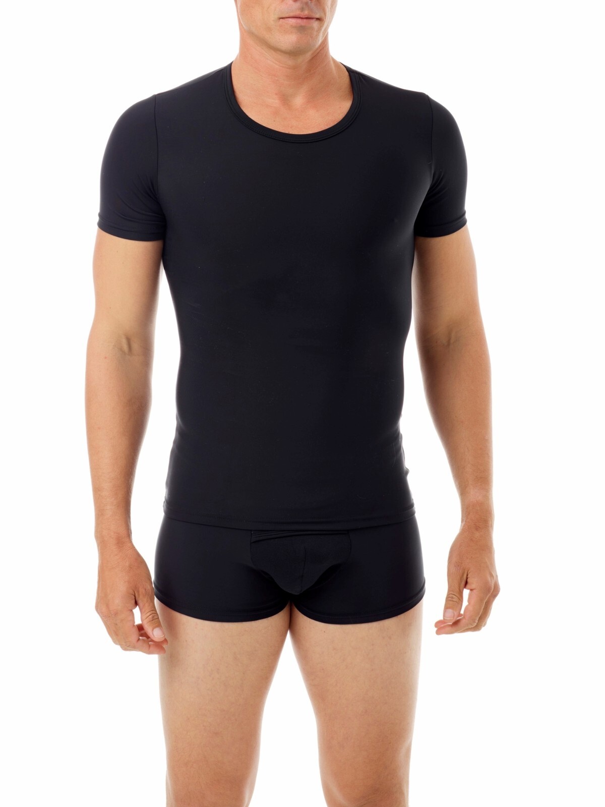 Mens Microfiber Concealer Compression Crew Neck T-Shirt MADE IN THE USA BY UW