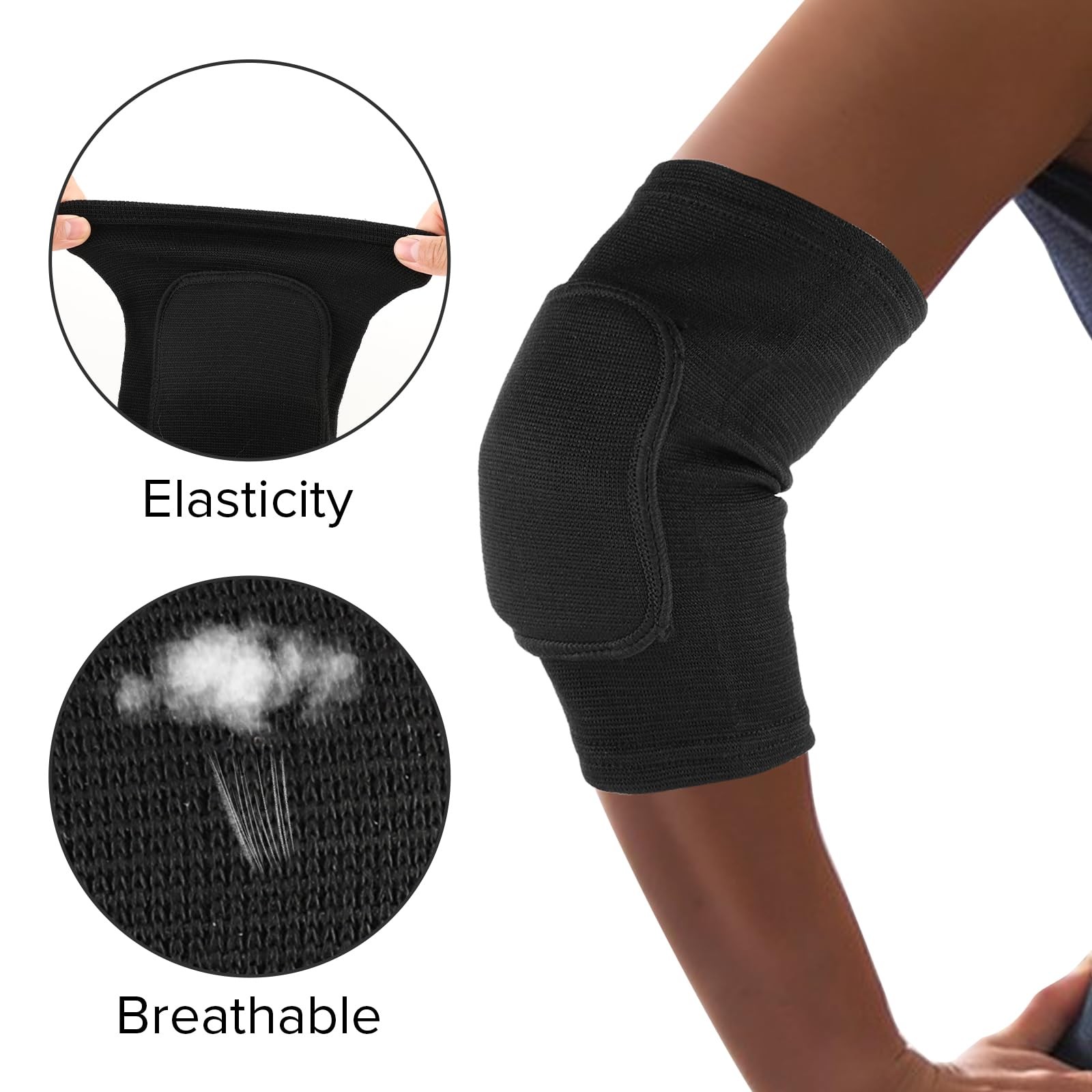 Breathable Protective with Thicken Sponge Elbow Support Compression Elbow Bra…