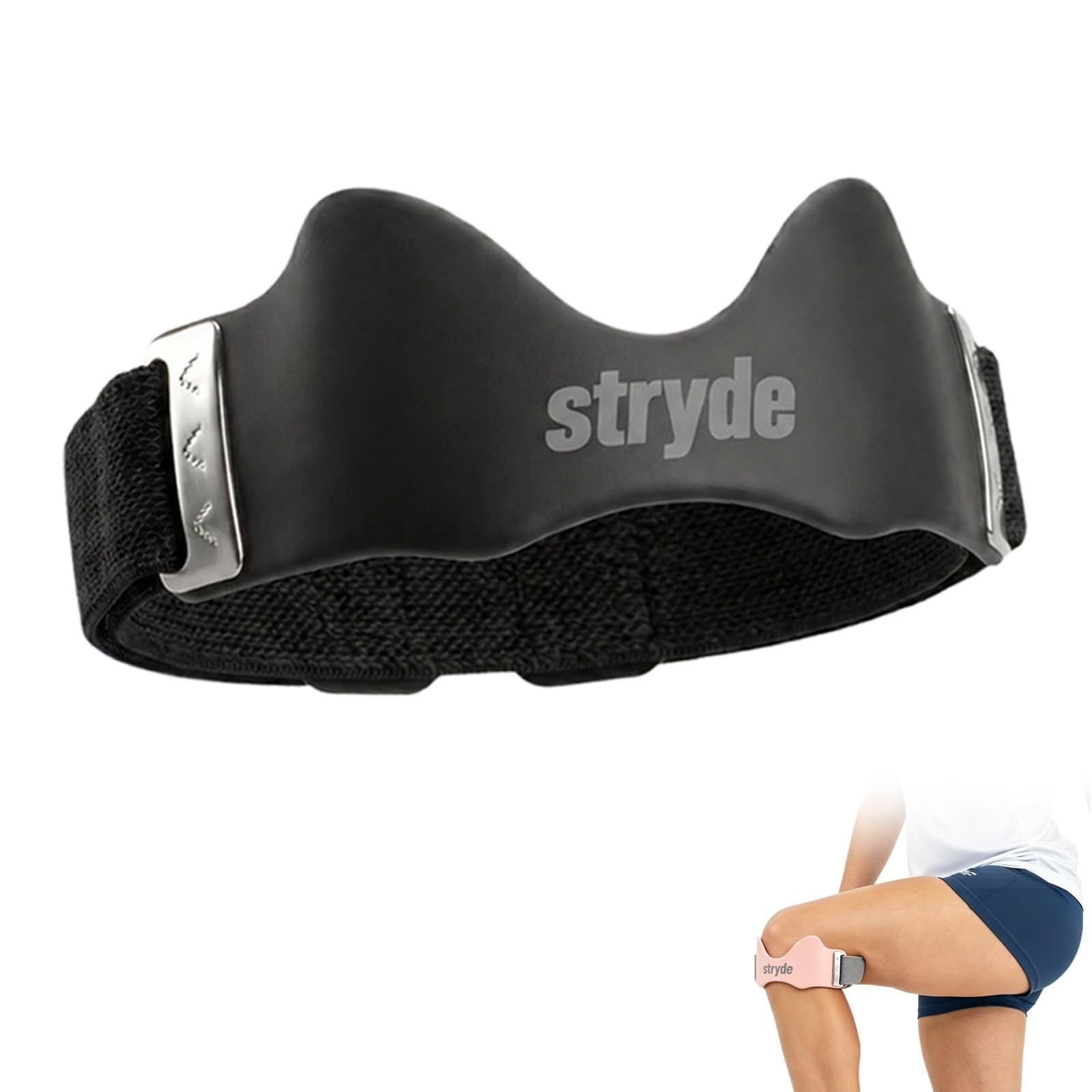 Stryde Patella Knee Strap Adjustable Pain Relief Brace for Running Hiking