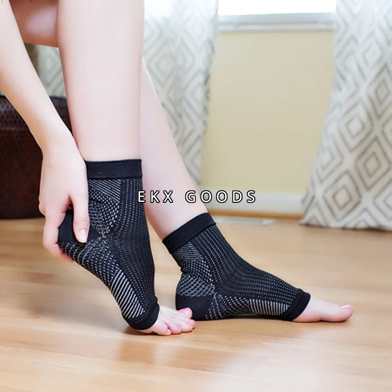 Sport Ankle Support Brace Elastic Compression Foot Plantar Fasciitis Heel Wrap