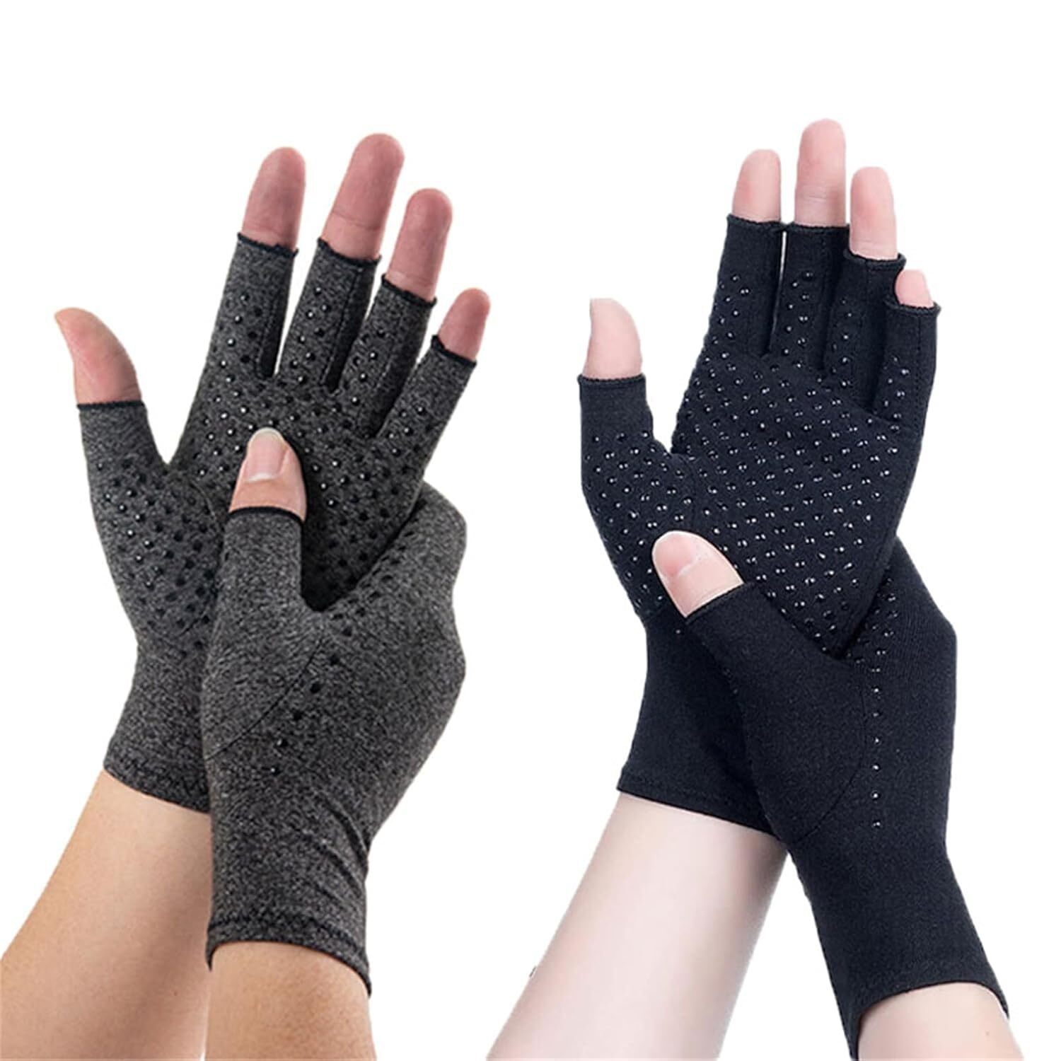 1/2 Pairs Copper Arthritis Compression Gloves Hand Support Joint Pain Relief