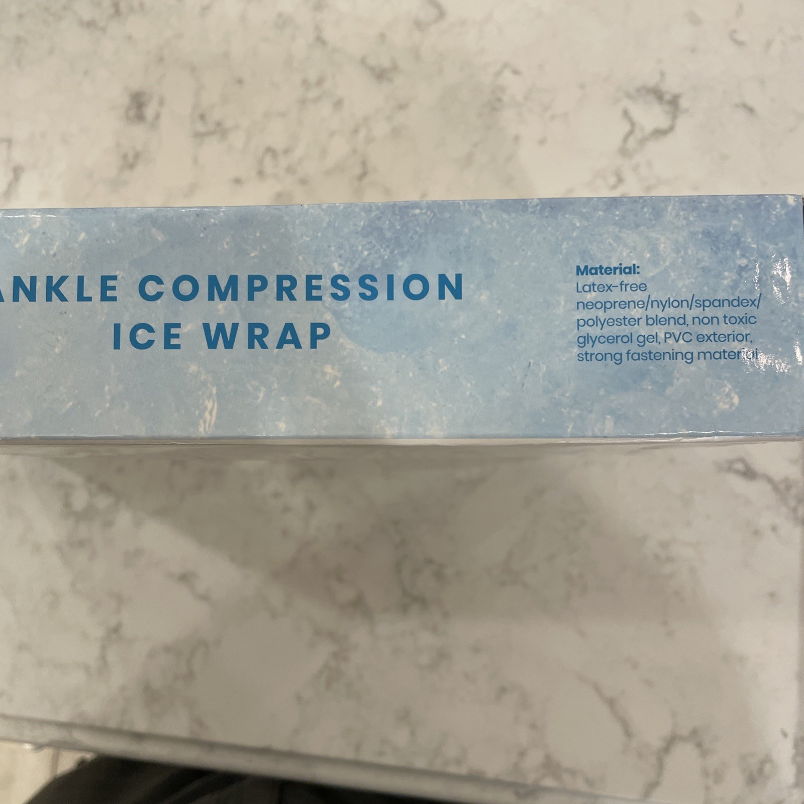 Vive Ankle Compression Ice Wrap integrated Arctic FlexIce Pack Men 6.5-14 W:5-12
