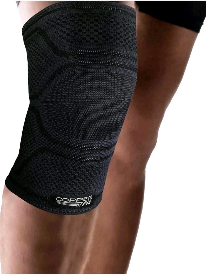 Elite Copper Fit Knee Compression Sleeve AirFlow S/M 12”-16” 2 Pack OPEN BOX