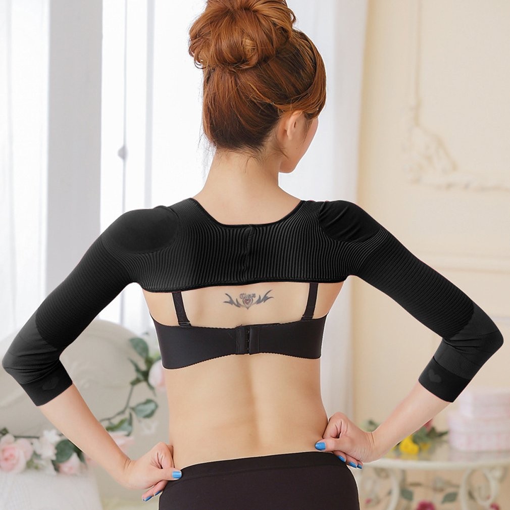 Gudessly Women’s Slimming Arm Shapers Back Shoulder Medium (Pack of 1), Black