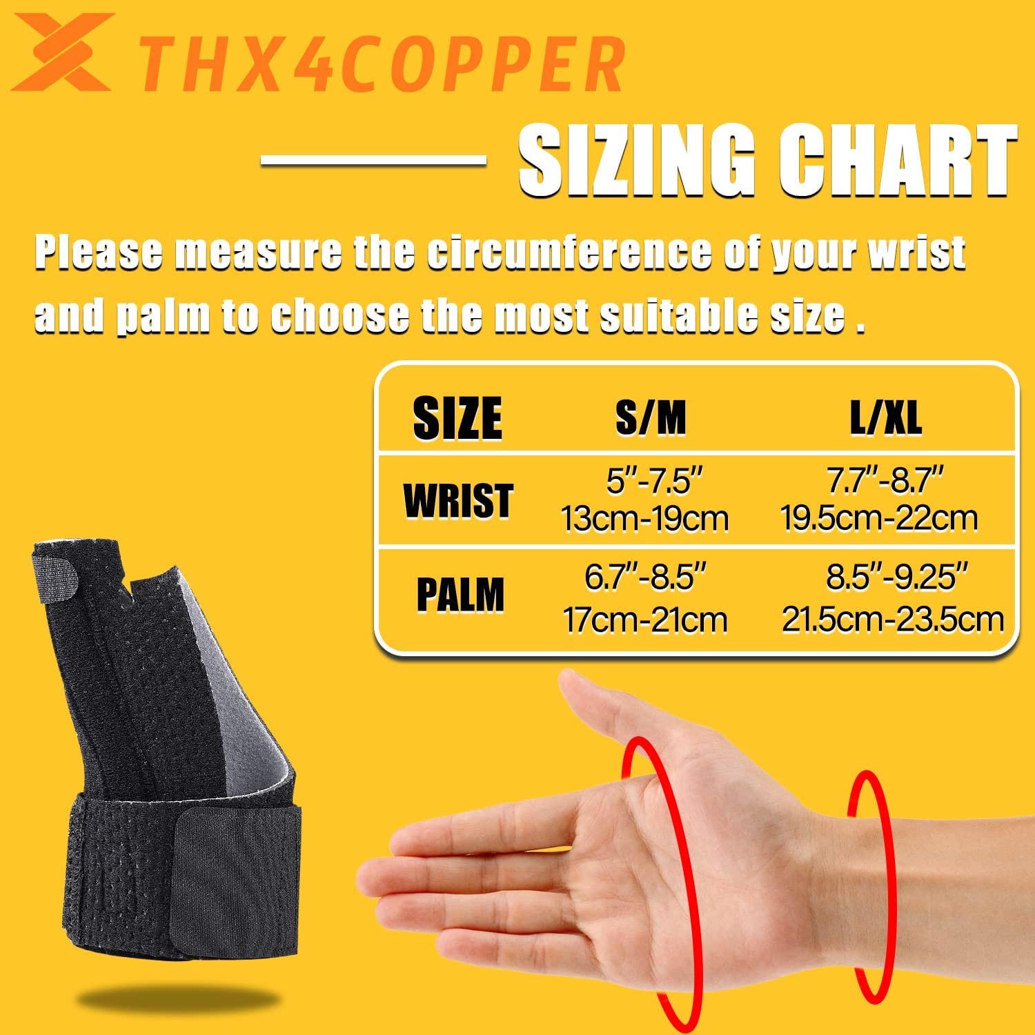 Reversible Thumb & Wrist Stabilizer Splint for BlackBerry Thumb, Trigger Fing…