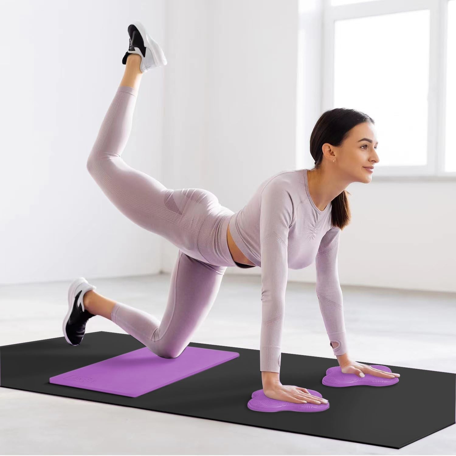 Yoga Knee Support Pad Women Pilates Kneeling Cushion Elbows Wrist Hands Head